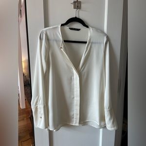 Silk button down blouse - S